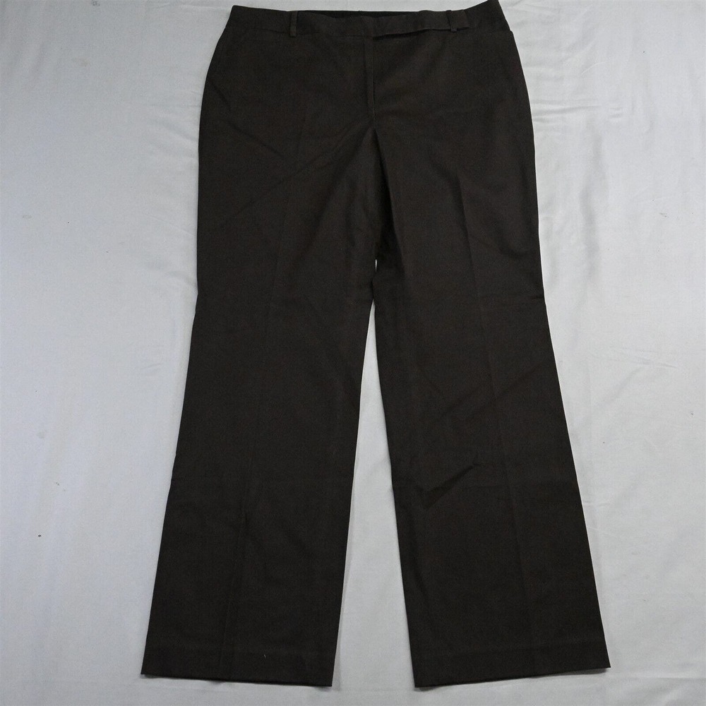 NEW Talbots 16 Brown‎ Heritage Bootcut Trouser Womens Stretch Dress Pants